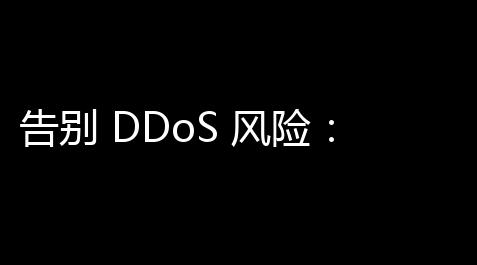 告别 DDoS 风险 ：你的专属免费云服务器保障
