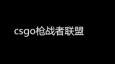 csgo枪战者联盟